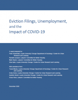Eviction Filings, Unemployment, and the Impact of COVID-19
